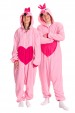 Flamingo Costume Onesie Cosplay Outfit For Couple